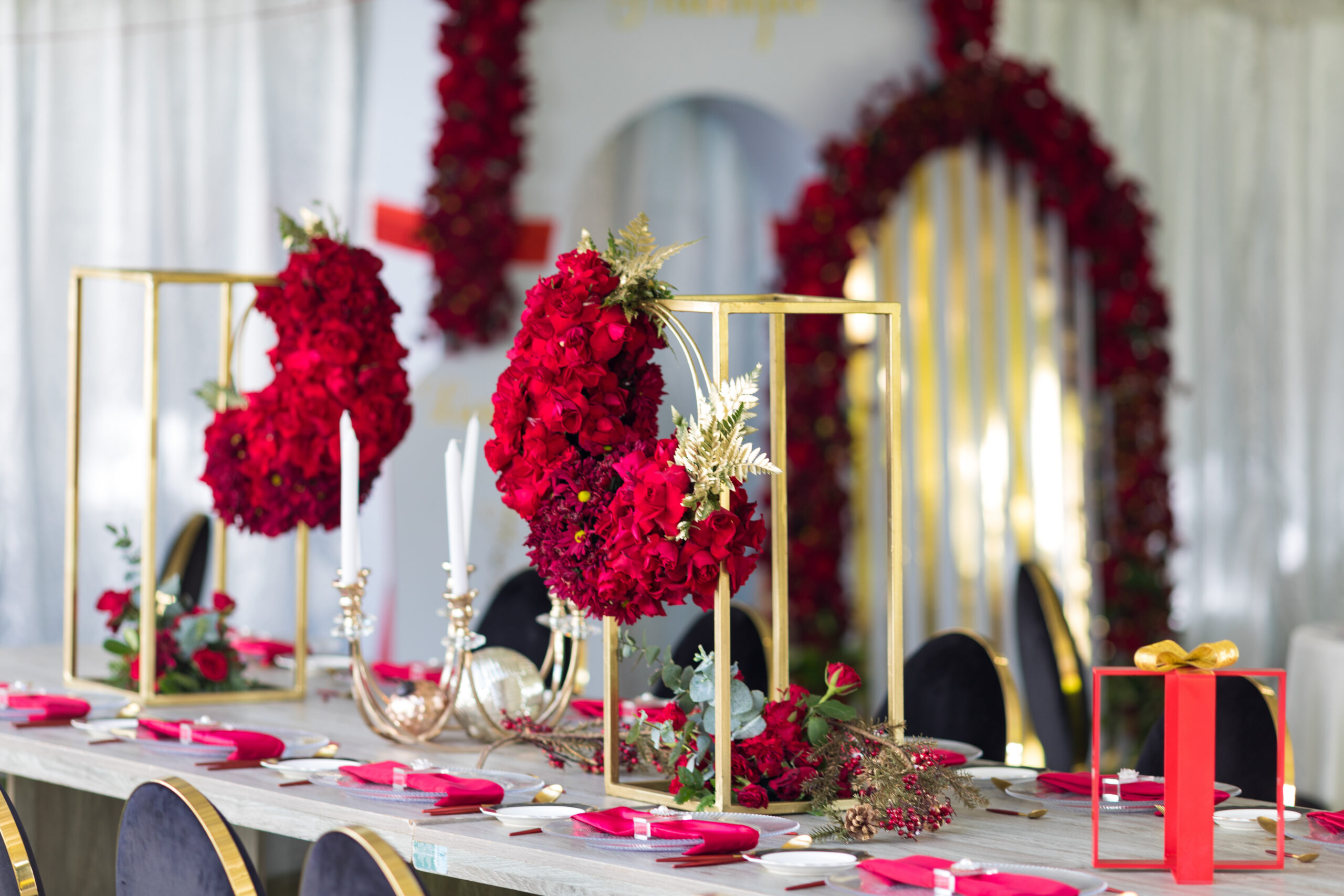 Wedding Decoration Decor Floral flowers tents stylish ceremony celebrations style